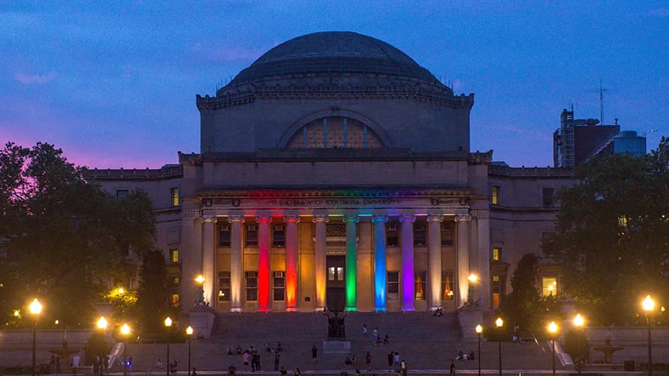 Columbia Library with Pride Colors